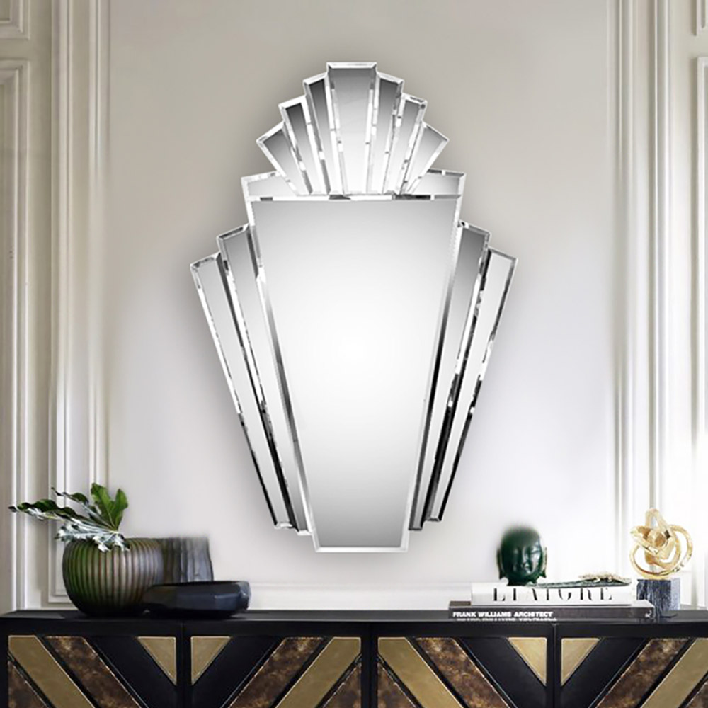 Art deco fan mirror sales